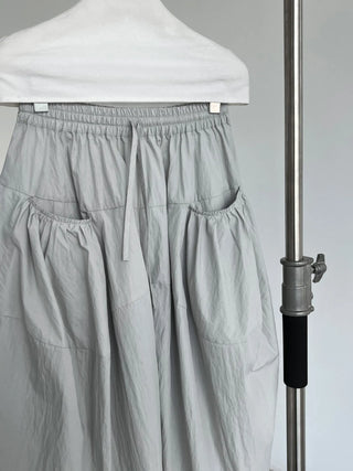 drawstring cropped pants