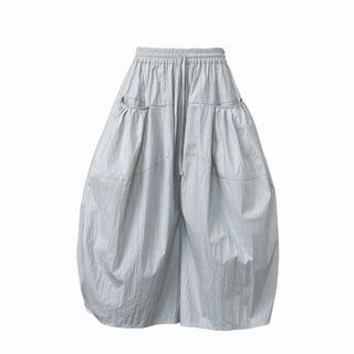 drawstring cropped pants