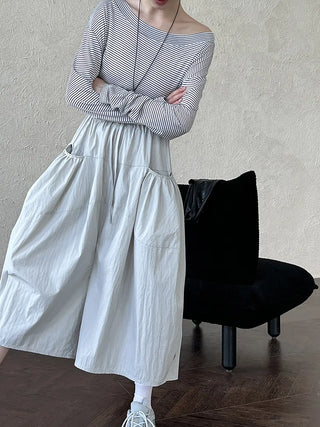 drawstring cropped pants