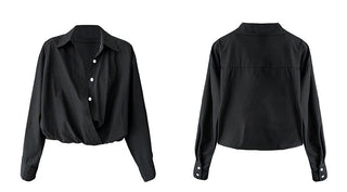 V-neck bandage shirt