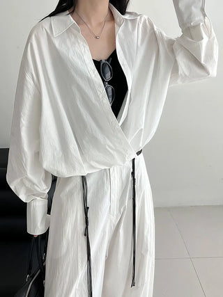 V-neck bandage shirt