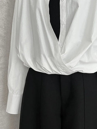 V-neck bandage shirt