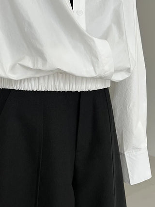V-neck bandage shirt