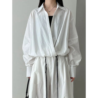V-neck bandage shirt