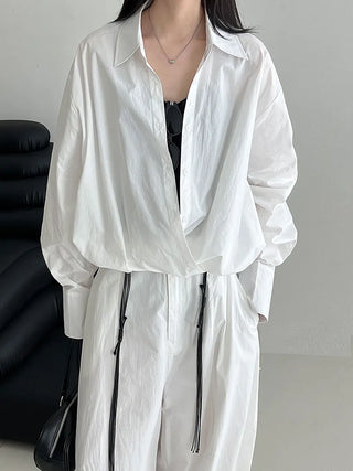 V-neck bandage shirt