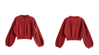 wool knit cardigan