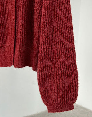 wool knit cardigan