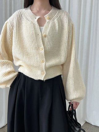 wool knit cardigan