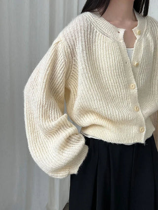 wool knit cardigan
