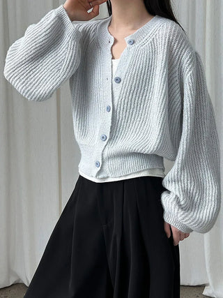 wool knit cardigan