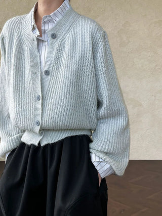 wool knit cardigan