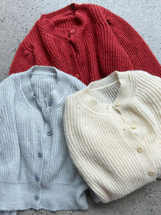 wool knit cardigan
