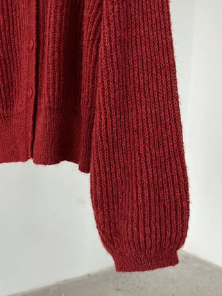 wool knit cardigan