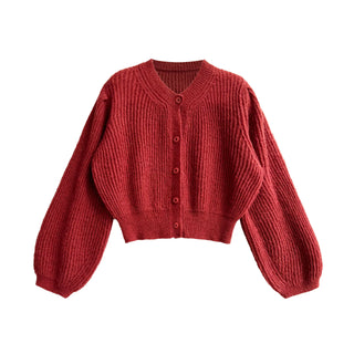 wool knit cardigan