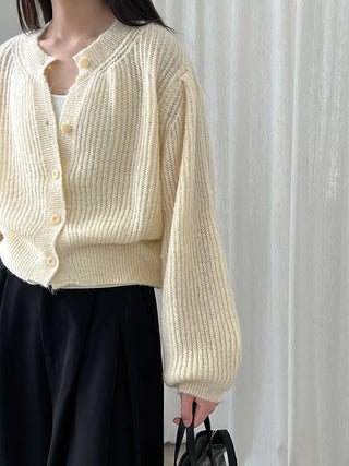 wool knit cardigan