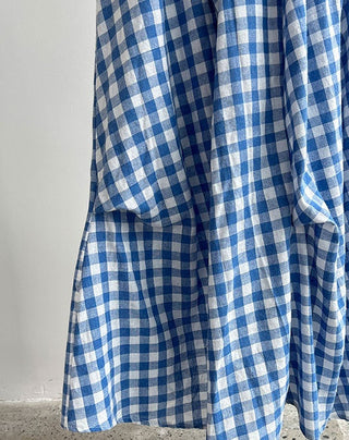 plaid contrast skirt