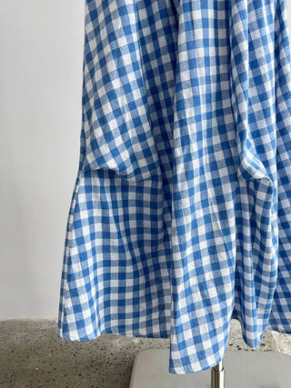 plaid contrast skirt