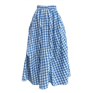 plaid contrast skirt