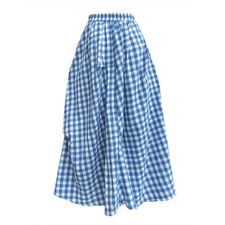 plaid contrast skirt