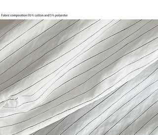 detachable striped shirt