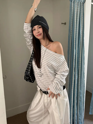 striped long Tops