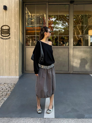 hollow shoulder Tops