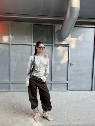 rivet wide pants