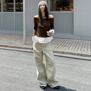 rivet wide pants