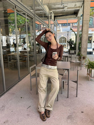rivet wide pants