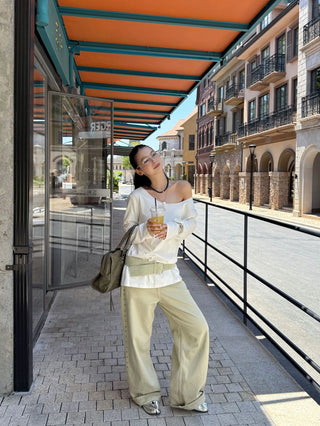 rivet wide pants