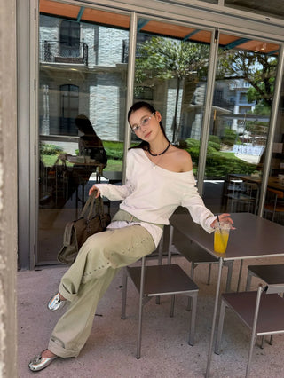 rivet wide pants
