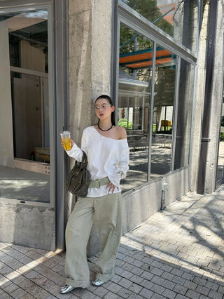rivet wide pants
