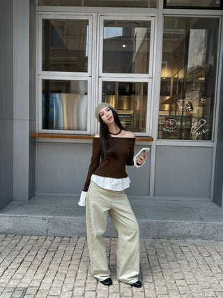 rivet wide pants