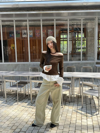 rivet wide pants