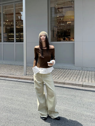 rivet wide pants