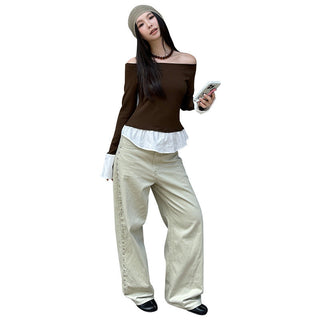rivet wide pants