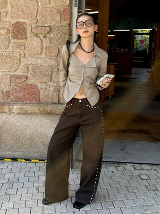 rivet wide pants