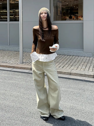 rivet wide pants