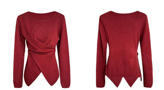 cross waist sweater