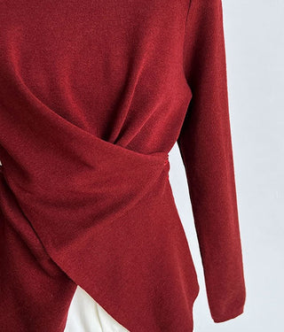 cross waist sweater