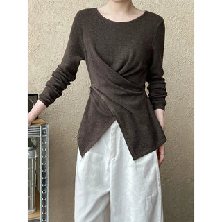 cross waist sweater