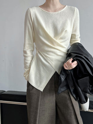 cross waist sweater