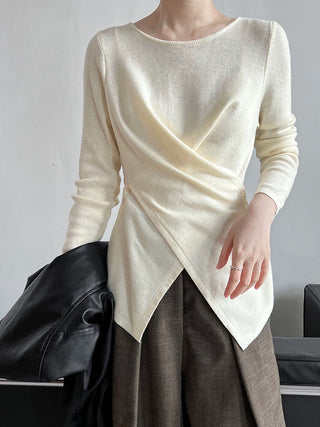 cross waist sweater