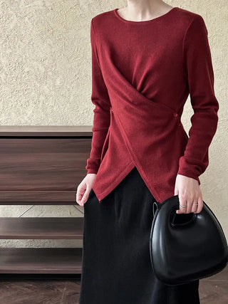 cross waist sweater