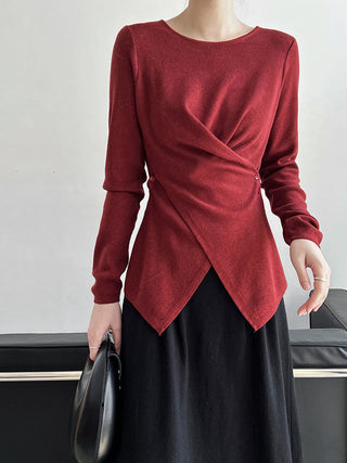 cross waist sweater