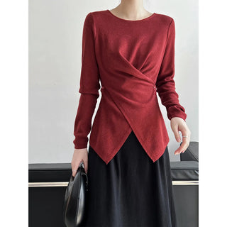 cross waist sweater