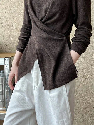 cross waist sweater