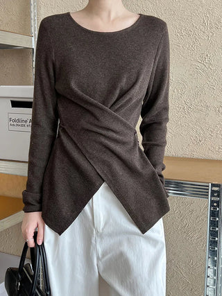 cross waist sweater