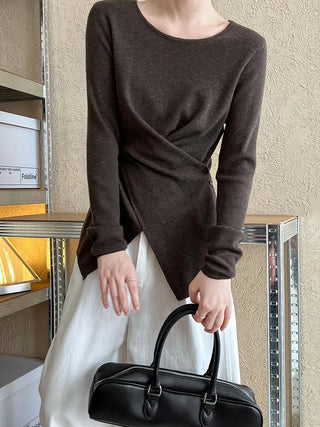 cross waist sweater