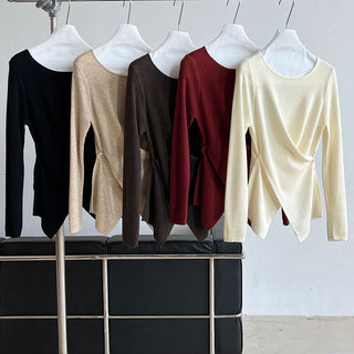 cross waist sweater